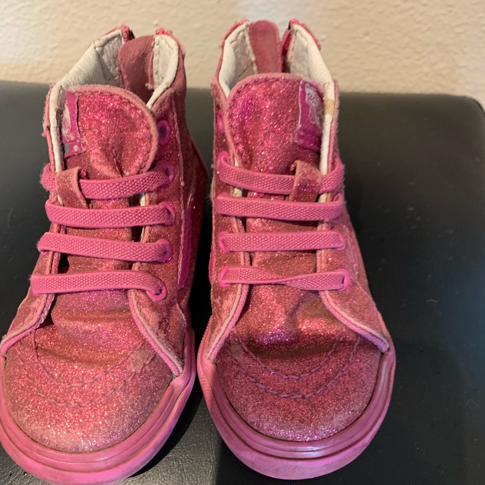 Pinks sparkles kids vans